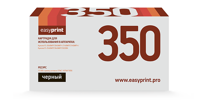 Тонер-картридж EasyPrint LK-350 для Kyocera FS-3040MFP/3040MFP+/3140MFP/3140MFP+/3540MFP/3640MFP/3920DN (15000 стр.) с чипом